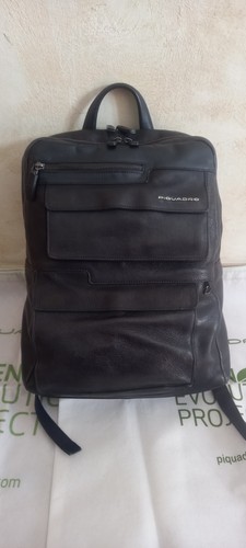 Zaino piquadro nero pelle - nero,
