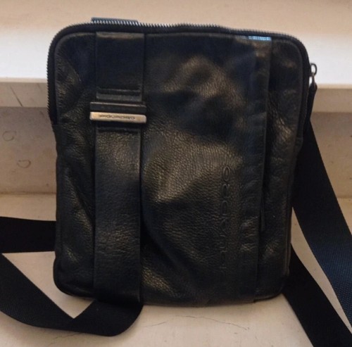 Borsa piquadro uomo pelle - pelle, nera