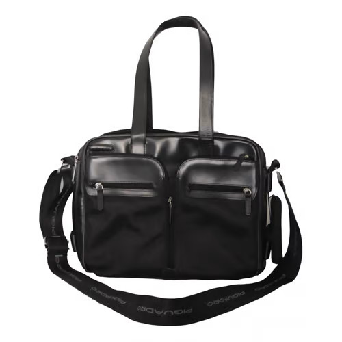 Borsa cartella piquadro nera - cartella,