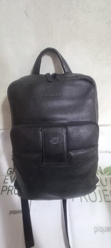 Zaino piquadro nero pelle - nero,