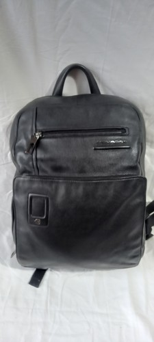 Zaino piquadro nero pelle - zaino,